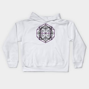 gmtrx lawal v6 geometron's nested platonic solids Kids Hoodie